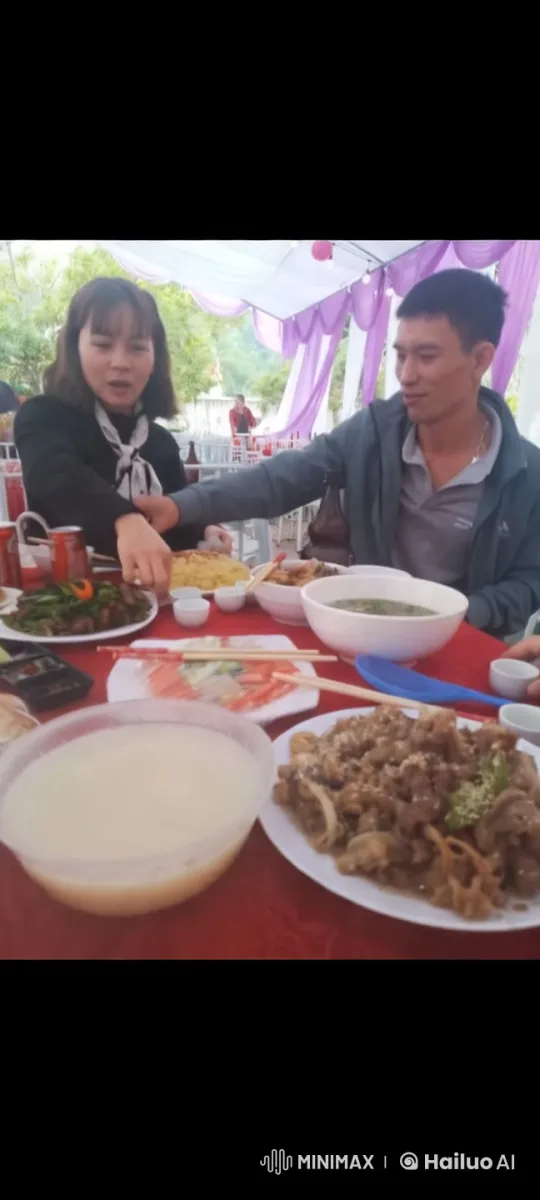 Joyful Feast: Vibrant Dishes in Festive Outdoor Setting – AI Generated Video | Hailuo AI