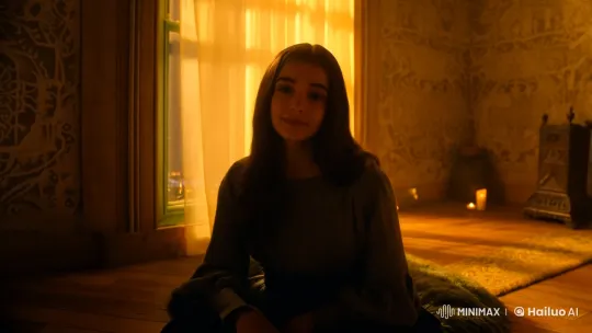 Intimate Reflection: A Young Woman's Journey in Moonlit Room – AI Generated Video | Hailuo AI