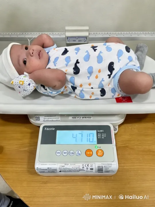 Baby Dancing Delightfully on Digital Scale – AI Generated Video | Hailuo AI