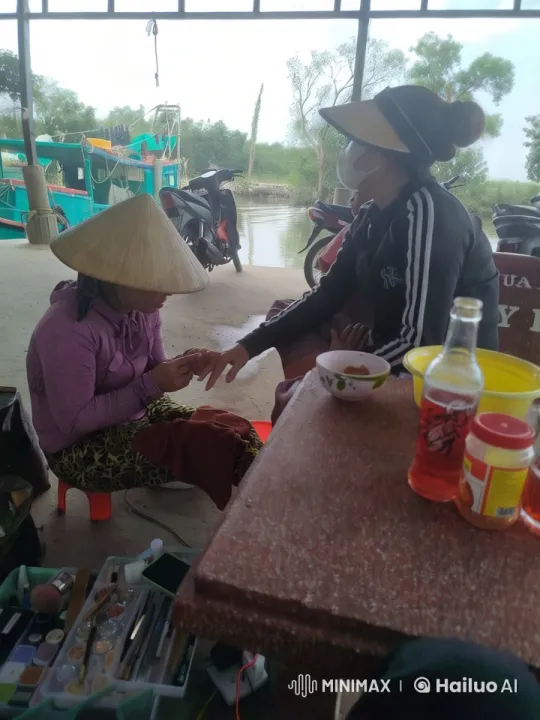 Traditional Manicure by the River with Cultural Flair – AI Generated Video | Hailuo AI