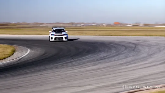 Dynamic Vehicle Drift Tracking Shot – AI Generated Video | Hailuo AI