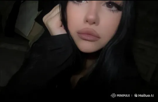Mysterious Girl Performs Intense Actions in Shadowy Room – AI Generated Video | Hailuo AI