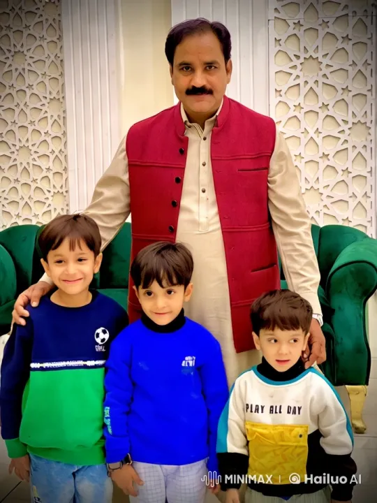 Children Play in Colorful Sweaters in Elegant Setting – AI Generated Video | Hailuo AI