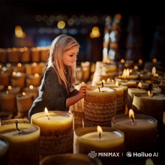 Tiny Candle Maker in a World of Giant Flames – AI Generated Video | Hailuo AI