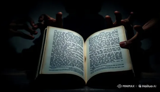 Dramatic Page-Turn Reveal in Darkened Setting – AI Generated Video | Hailuo AI