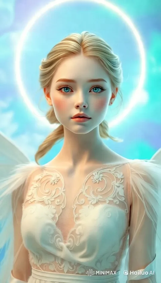 Ethereal Beauty in Lace and Feathers - 4K Cinematic Video – AI Generated Video | Hailuo AI