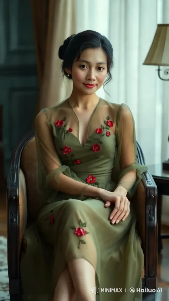 Elegant Woman in a Graceful Setting – AI Generated Video | Hailuo AI