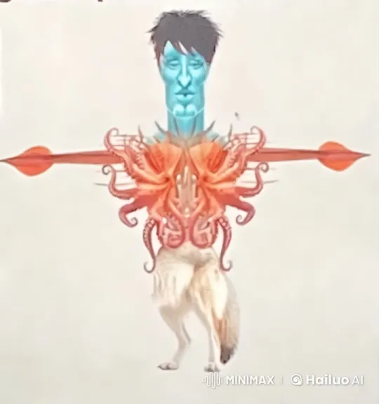 Surreal Creature Combines Fear and Sorrow in Artistic Short – AI Generated Video | Hailuo AI