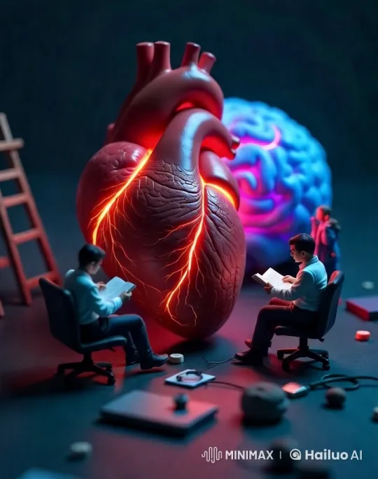 Scientific Aesthetics: Heart and Brain Model Study – AI Generated Video | Hailuo AI