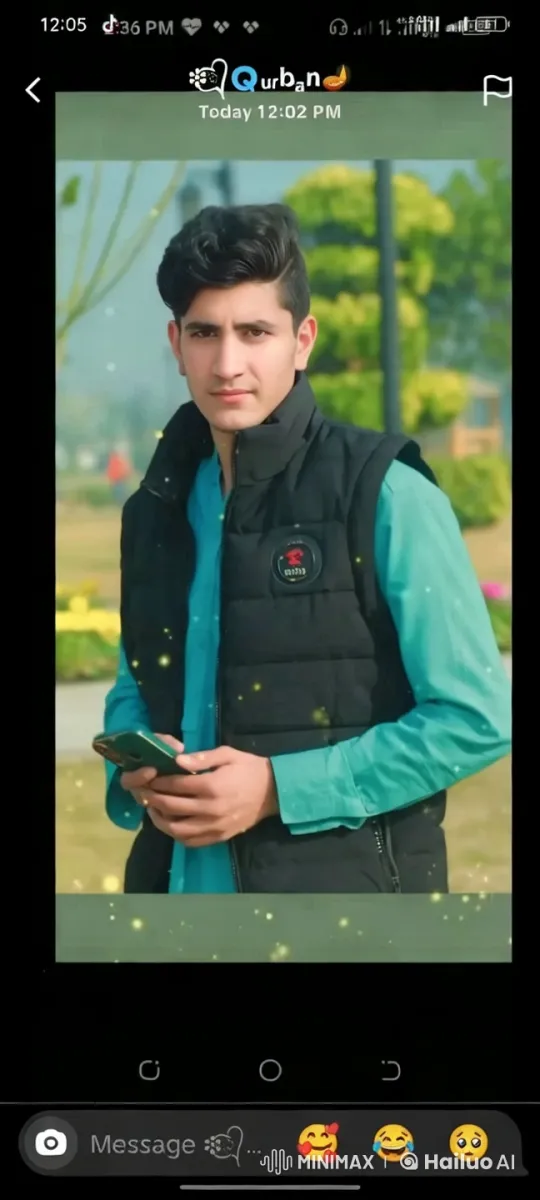 Young Man in Park Engages with Smartphone – AI Generated Video | Hailuo AI