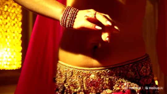 Elegant Belly Dancer Enchants in Golden Palace Setting – AI Generated Video | Hailuo AI