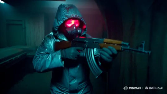 Slow-Motion Combat Scene in a Claustrophobic Bunker – AI Generated Video | Hailuo AI