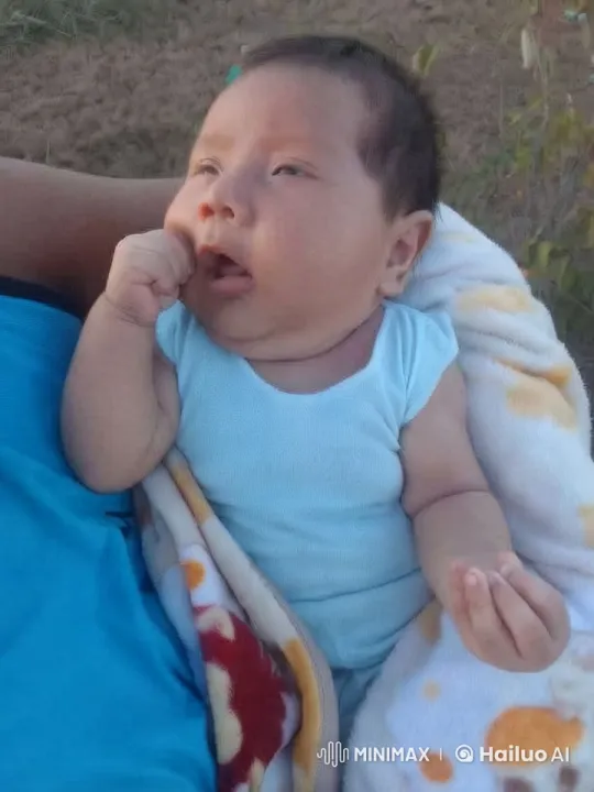 Baby in Adult's Arms: Outdoor Serenity Scene – AI Generated Video | Hailuo AI