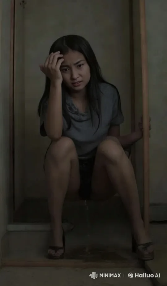 Indonesian Girl's Distress in Dimly Lit Room – AI Generated Video | Hailuo AI