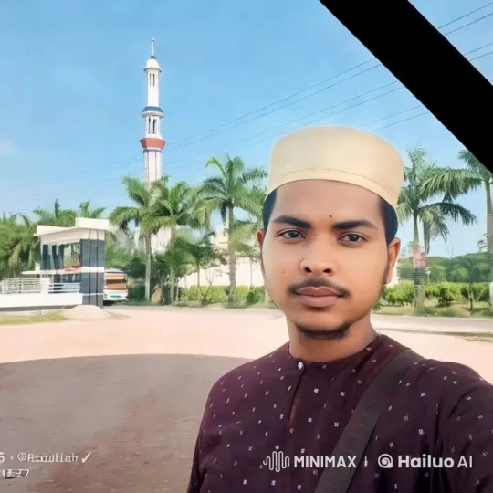 Traditional Man in Front of Mosque with Serene Landscape – AI Generated Video | Hailuo AI