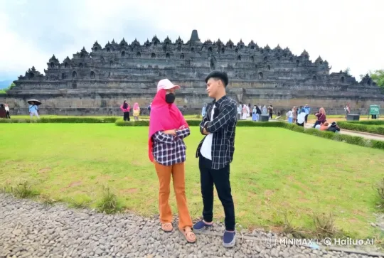 Martial Arts Display at Borobudur Temple – AI Generated Video | Hailuo AI