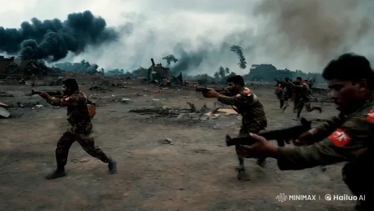Liberation Tigers of Tamil Eelam in Intense Conflict – AI Generated Video | Hailuo AI