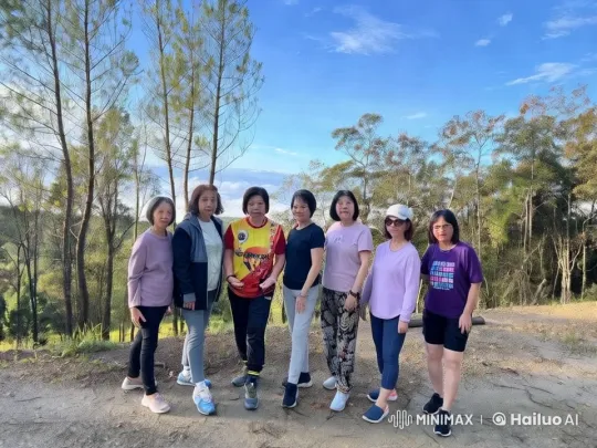 Friends Enjoying Nature on a Serene Forest Path – AI Generated Video | Hailuo AI