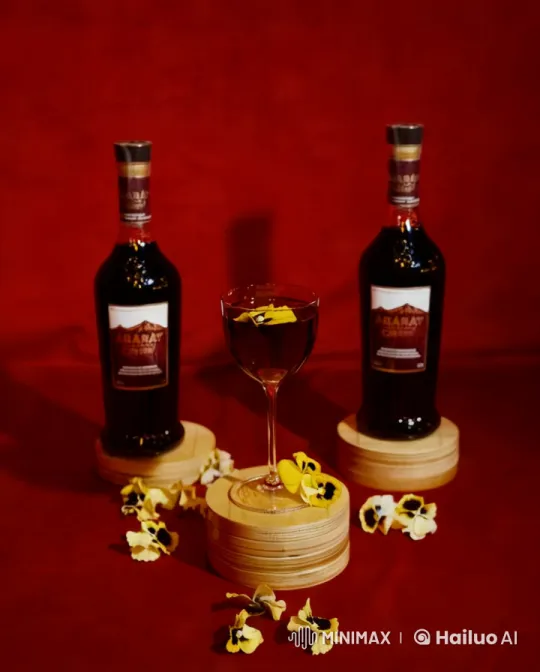 Luxurious Cherry Brandy Pouring Scene with Elegant Design – AI Generated Video | Hailuo AI
