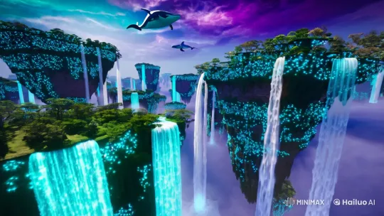 Floating Islands: A Skyborne Fantasy World Illuminated – AI Generated Video | Hailuo AI