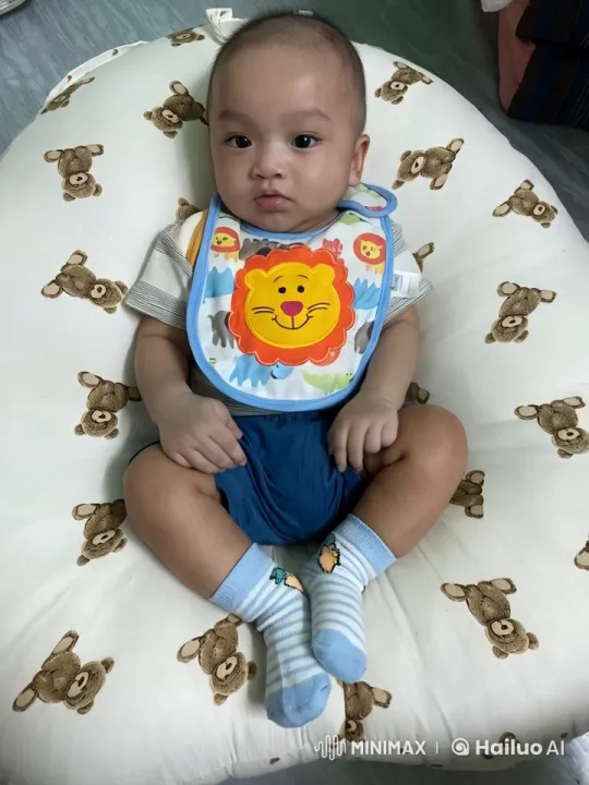 Baby Dancing Joyfully on Teddy Bear Cushion – AI Generated Video | Hailuo AI