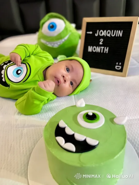 Baby Joaquin Celebrates with Monster Theme – AI Generated Video | Hailuo AI