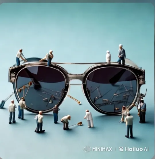 Ana Hickmann Sunglasses Detailed Repair Process – AI Generated Video | Hailuo AI