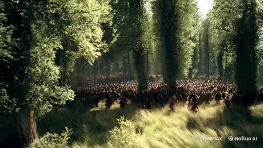 Germanic Army Advances Through Realistic Teutoburg Forest – AI Generated Video | Hailuo AI