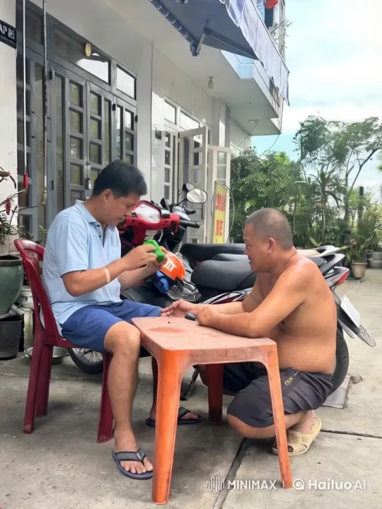 Outdoor Kungfu Fight at a Mechanic Shop – AI Generated Video | Hailuo AI