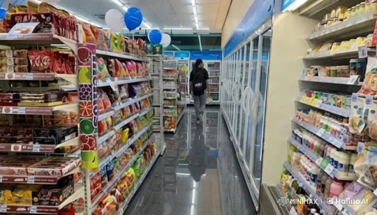 Bright Convenience Store: Aesthetic Browse and Bustle – AI Generated Video | Hailuo AI
