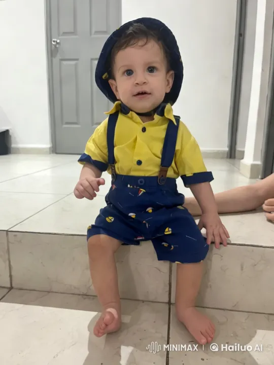 Child Performs Playful Actions in Minimalistic Setting – AI Generated Video | Hailuo AI