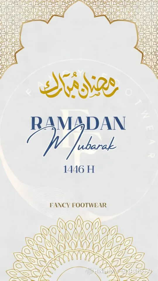 Elegant Ramadan Mubarak Greeting Card Design – AI Generated Video | Hailuo AI