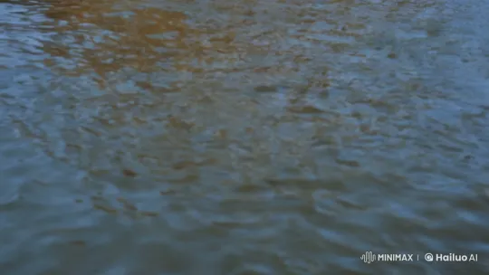 Riverbank Temple Meditation: A Tranquil Visual and Musical Experience – AI Generated Video | Hailuo AI