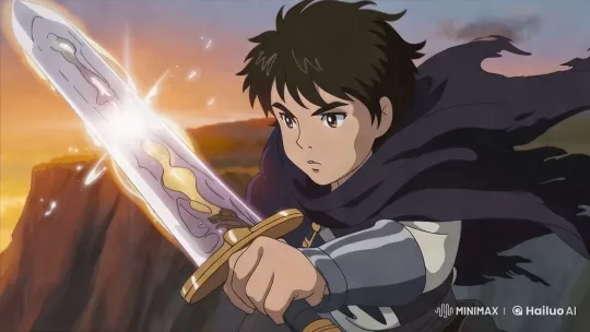 Warrior on Cliff: Sword, Sunset, and Destiny – AI Generated Video | Hailuo AI