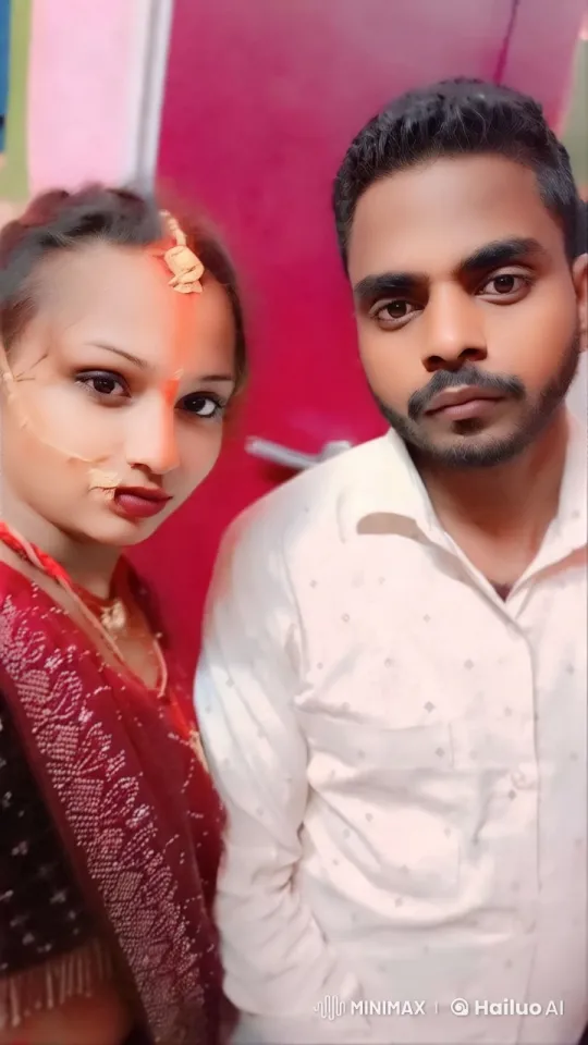 Couple's Intimate Moment in Red-Walled Room – AI Generated Video | Hailuo AI