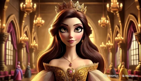 Regal Beauty: The Queen in Grand Hall – AI Generated Video | Hailuo AI