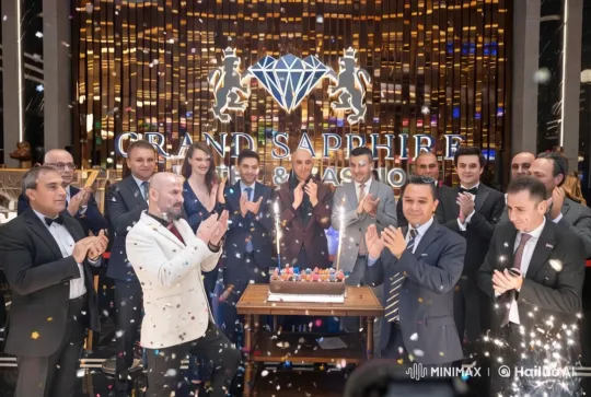 Luxurious Celebration at Grand Sapphire Hotel & Casino – AI Generated Video | Hailuo AI