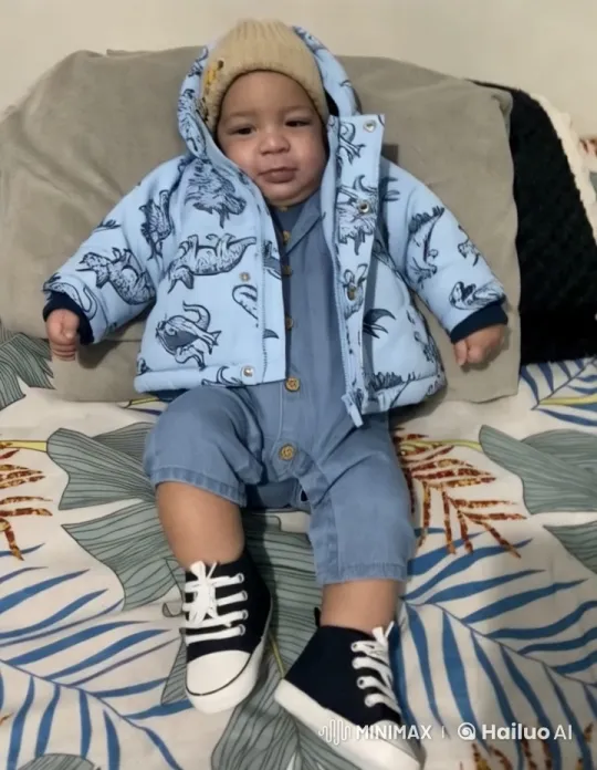 Baby Dances and Throws Light Punches in Cozy Room – AI Generated Video | Hailuo AI
