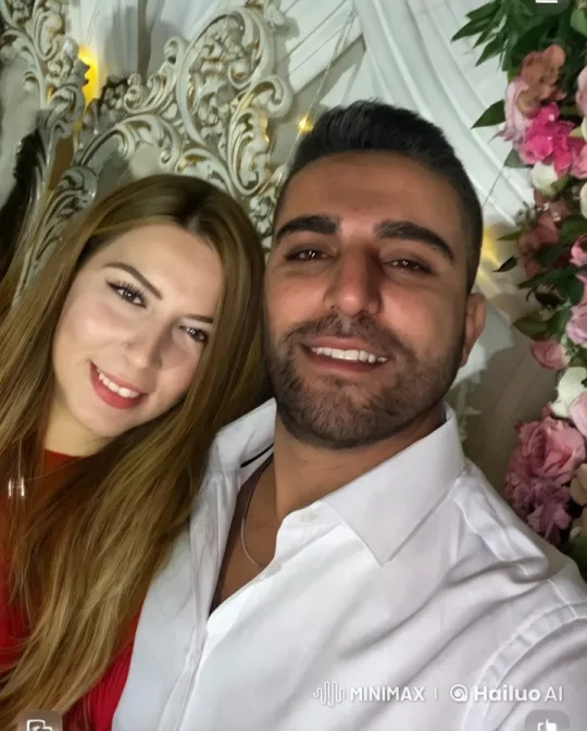 Elegant Couple Poses in Ornate Setting – AI Generated Video | Hailuo AI