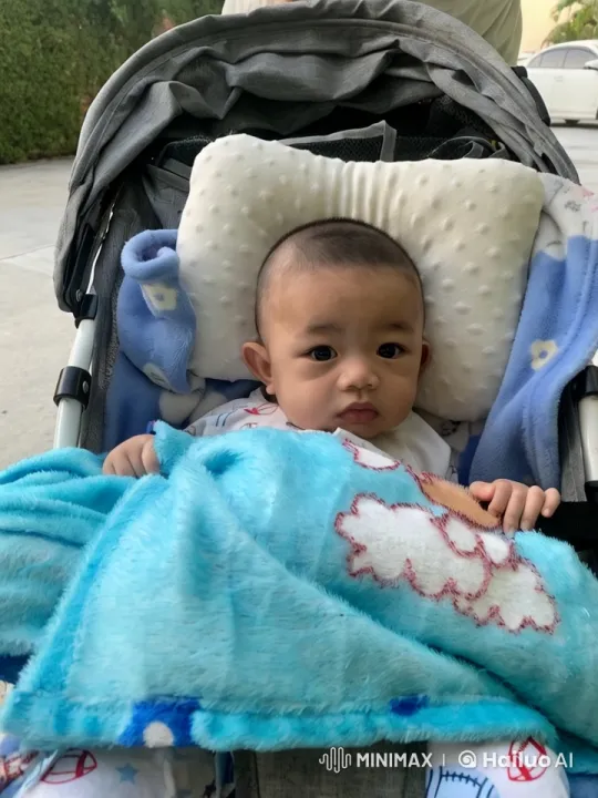 Baby's Playful Kungfu Moves in Outdoor Stroller Scene – AI Generated Video | Hailuo AI