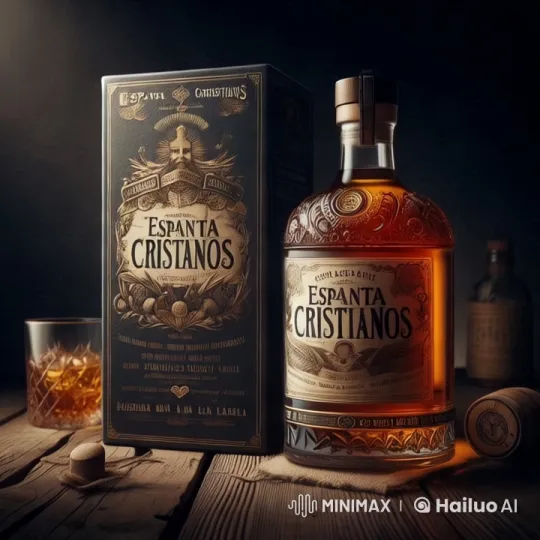 Elegant Espanta Cristianos Bottle Display with 360-Degree Camera Movement – AI Generated Video | Hailuo AI