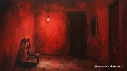 Eerie Red Room with Suspenseful Atmosphere – AI Generated Video | Hailuo AI