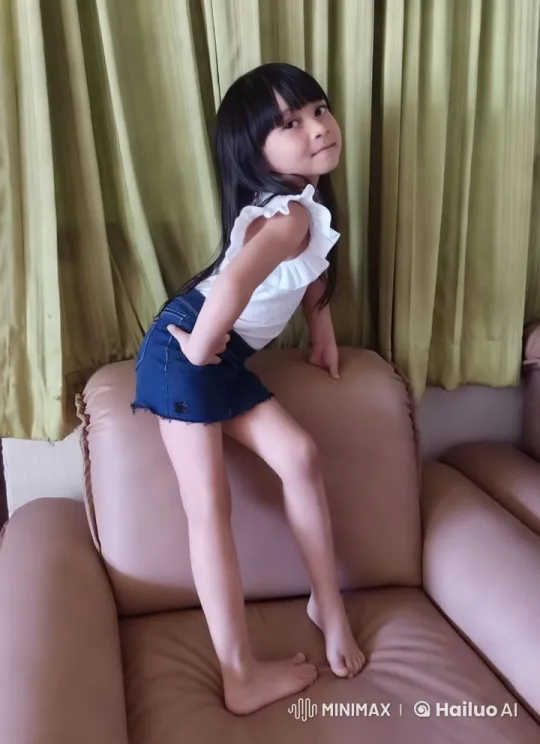 Young Girl Enacts Joyful Dance in Lively Setting – AI Generated Video | Hailuo AI