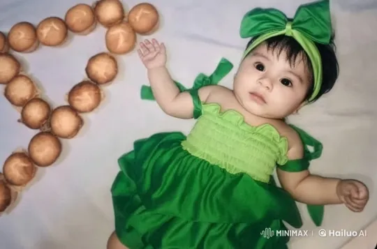 Baby's Joyful Dance and Kungfu in Heart-Shaped Rolls – AI Generated Video | Hailuo AI