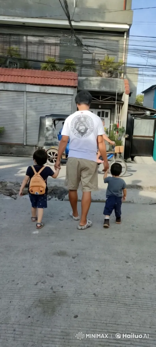 Father and Children Walk, Man Fights with Kung Fu – AI Generated Video | Hailuo AI