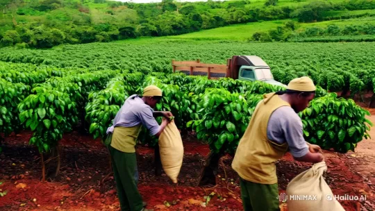 Coffee Production and Enjoyment: From Plantation to Cup – AI Generated Video | Hailuo AI