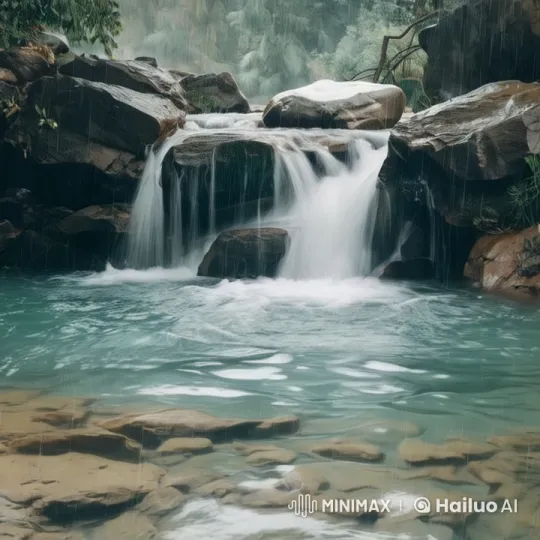 Rain Sound Video for Stress Relief – AI Generated Video | Hailuo AI