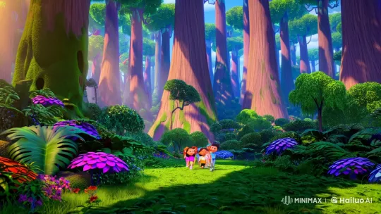 Children's Adventure in a Vibrant Jungle Paradise – AI Generated Video | Hailuo AI