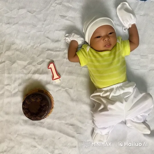 First Birthday Celebration with Baby's Joyful Dance and Kung Fu – AI Generated Video | Hailuo AI
