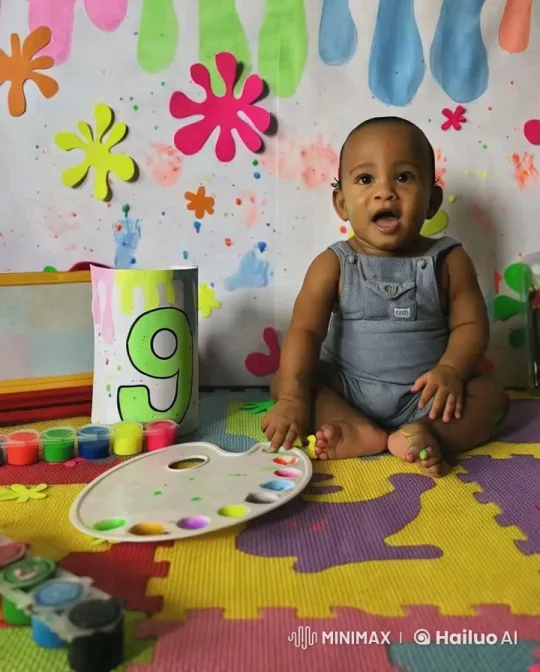 Child's Playful Art and Dance Exploration – AI Generated Video | Hailuo AI